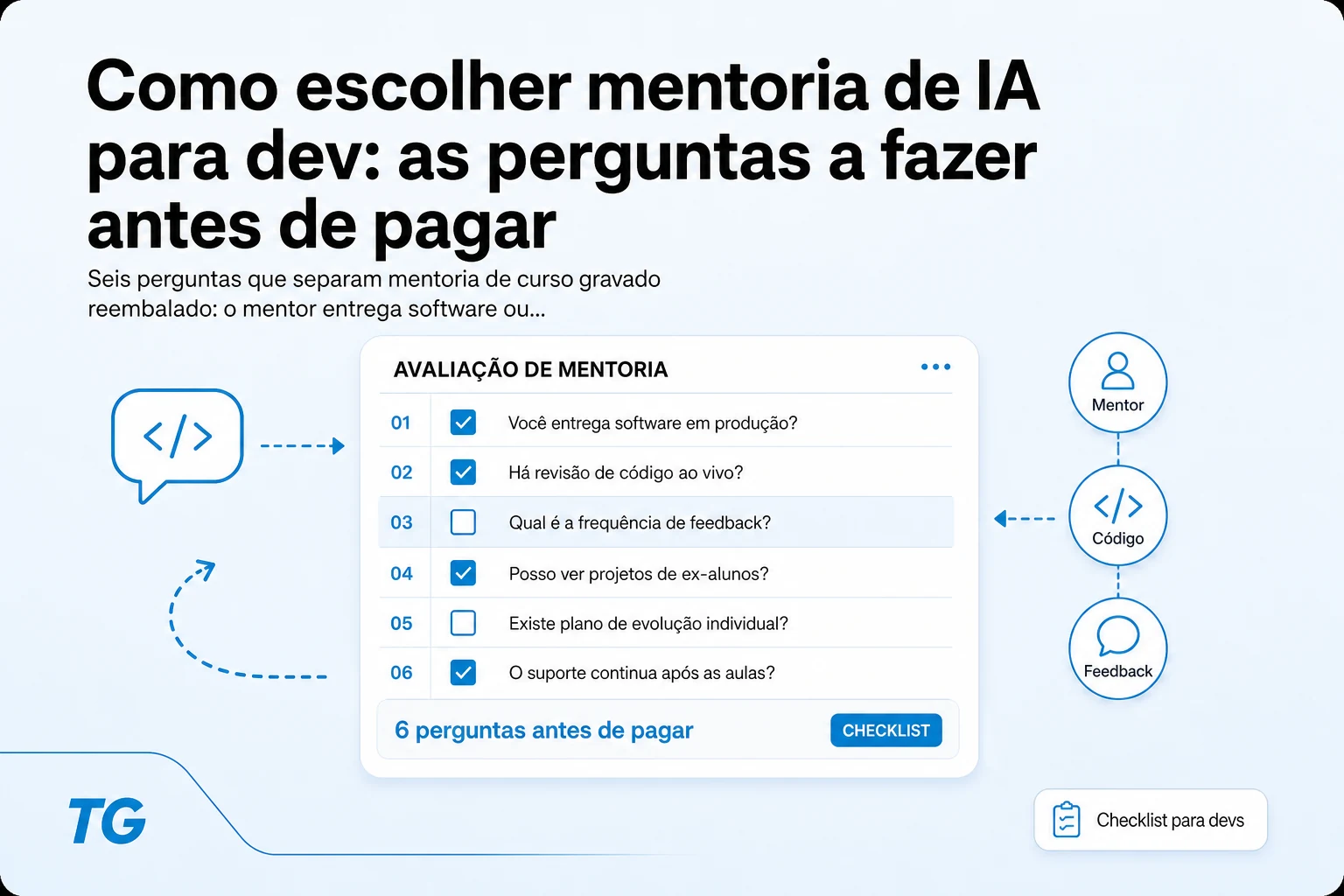Como escolher mentoria de IA: o que perguntar sobre prompt antes de pagar